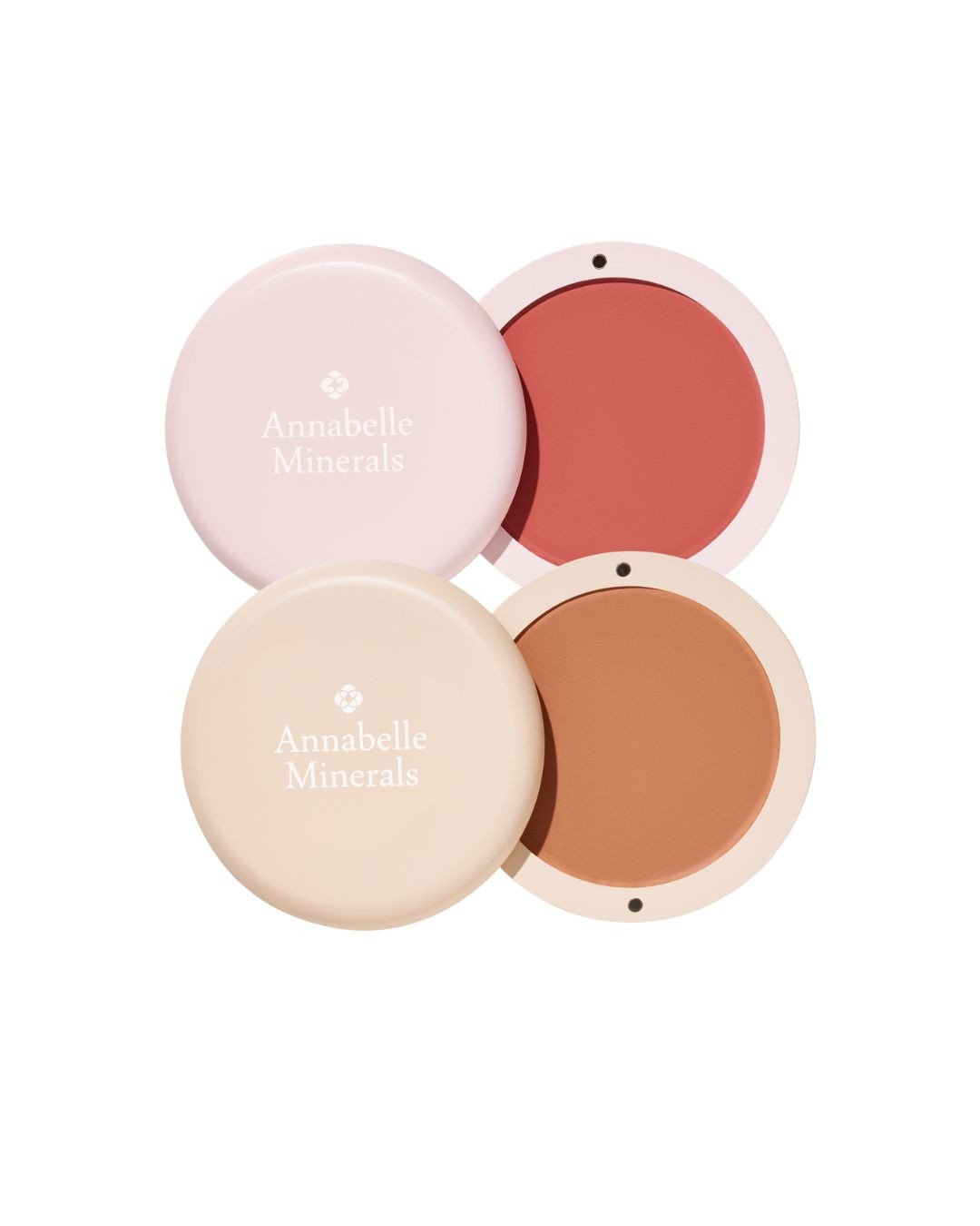 Zestaw Cheek Sculpt Annabelle Minerals z kremowym różem i bronzerem