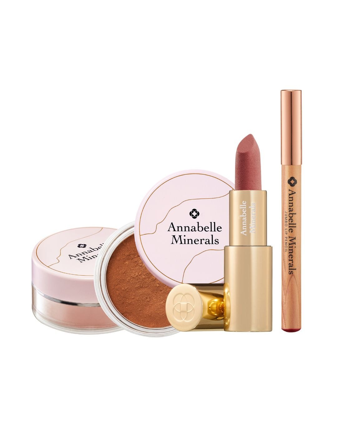 Zestaw Lip & Glow Annabelle Minerals do makijażu twarzy i ust