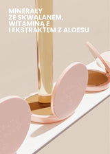 Nowoczesne podkłady mineralne Annabelle Minerals w różowych opakowaniach z squalanem, witaminą E i ekstraktem z aloesu